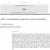 New journal article “Playful civic skills: A transdisciplinary approach to analyse participatory civic games”